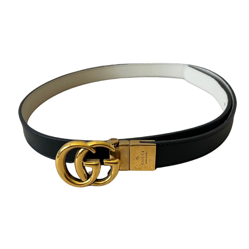 GUCCI GG MARMONT REVERSIBLE THIN BELT